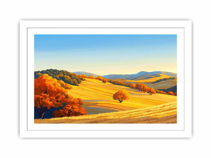 Golden Ember Woods Streched canvas