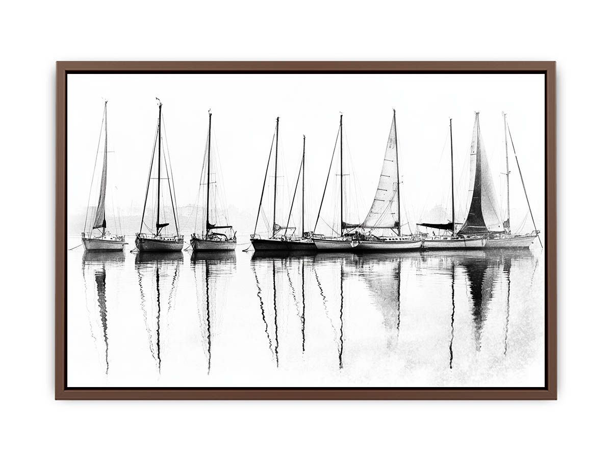 Sailbots In Harbour  Poster