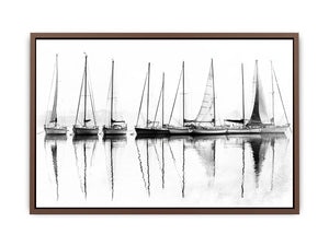 Sailbots In Harbour  Poster