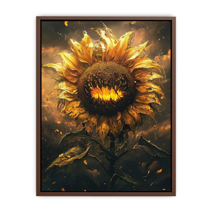 Golden Sunflower  Poster