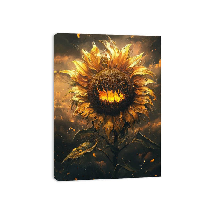 Golden Sunflower Canvas Print