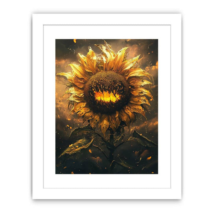 Golden Sunflower Streched canvas