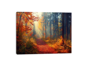 Autumn Forest Trees Canvas Print
