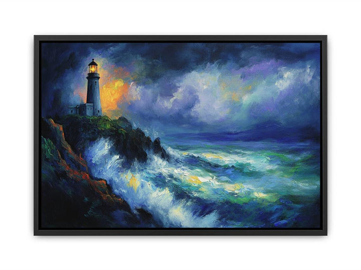 Lighthouse Seascape  Painting