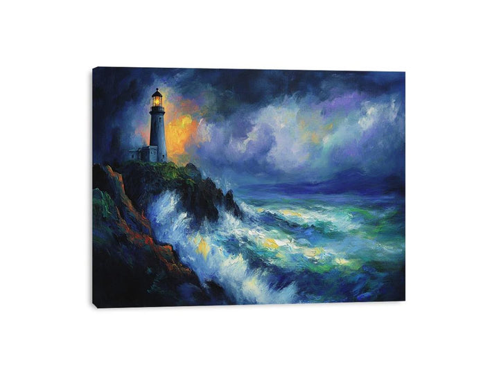 Lighthouse Seascape Canvas Print