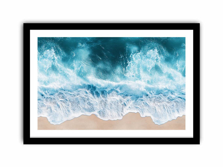 Turquoise Drift  Art Print