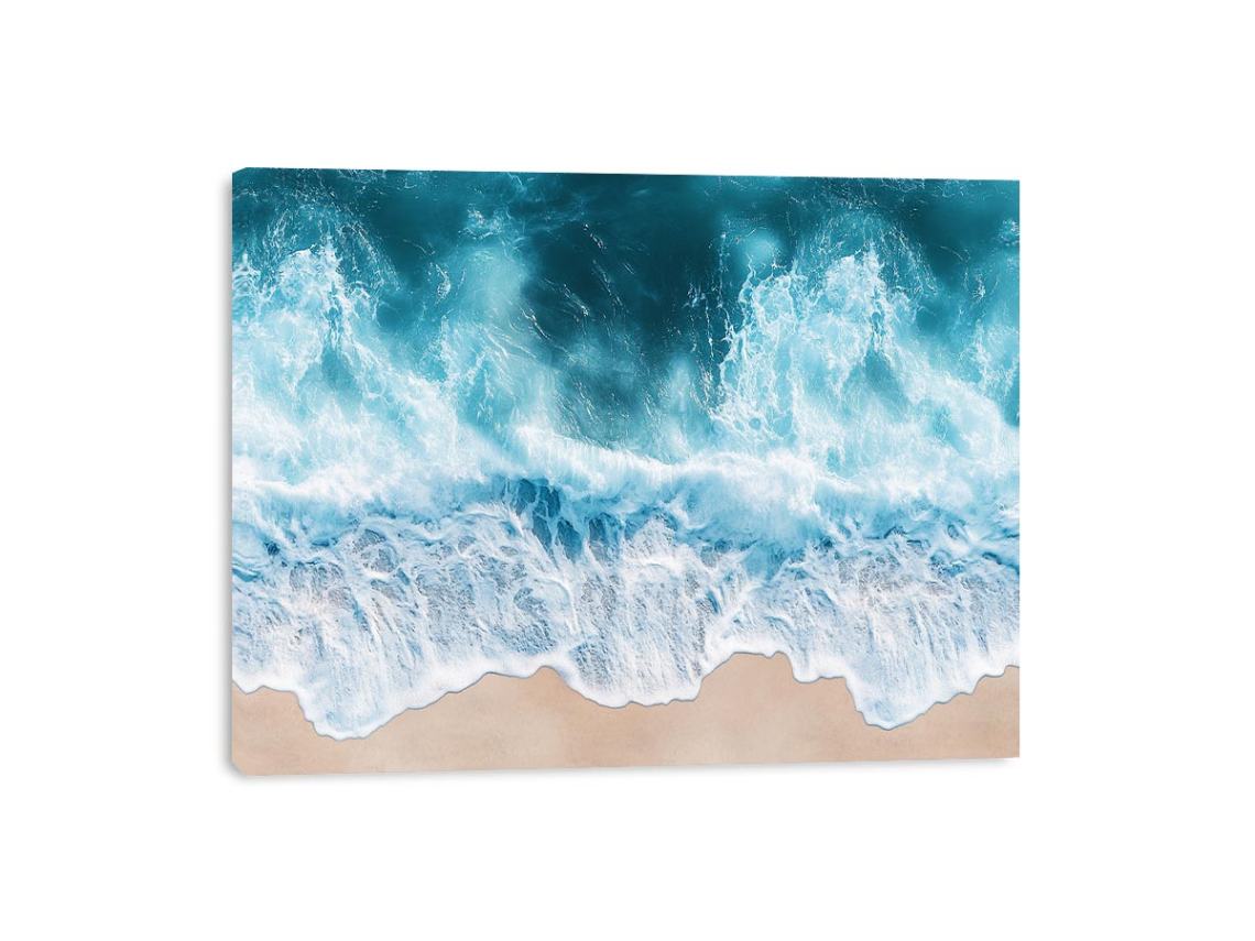 Turquoise Drift Canvas Print