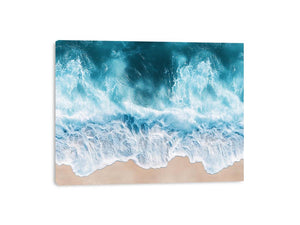 Turquoise Drift Canvas Print