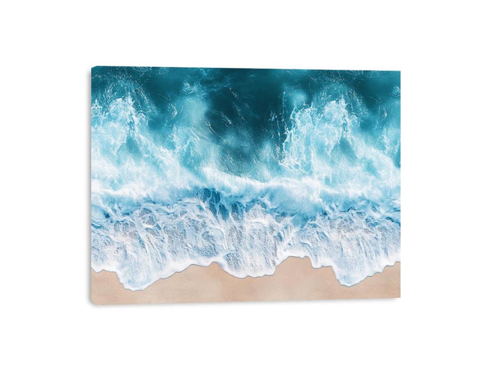 Turquoise Drift Canvas Print