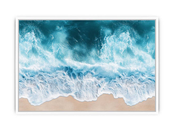 Turquoise Drift Framed Print