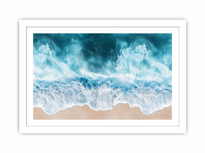 Turquoise Drift Streched canvas