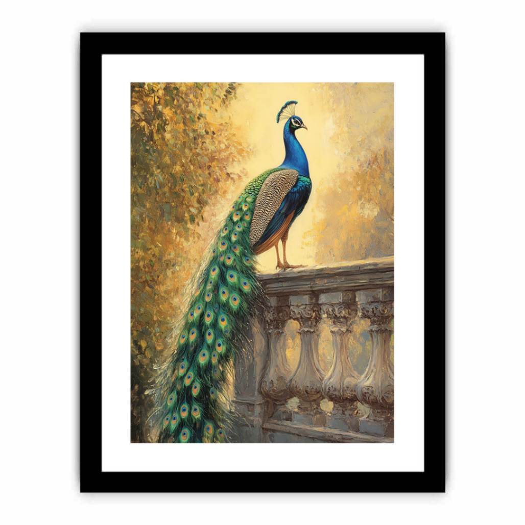 Peacock Sunset Glory   Art Print