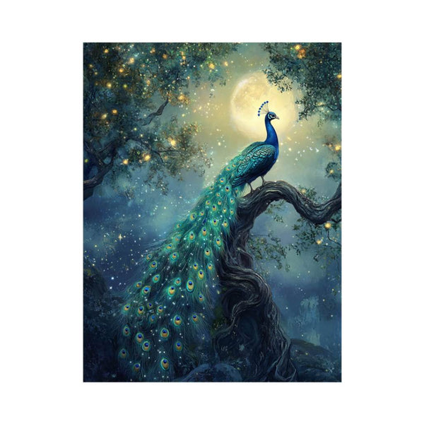 Moonlit Peacock