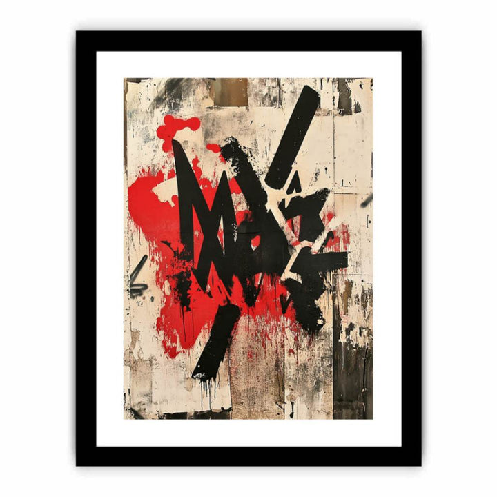 Rebellious Graffiti  Art Print