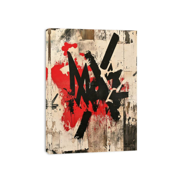Rebellious Graffiti Canvas Print