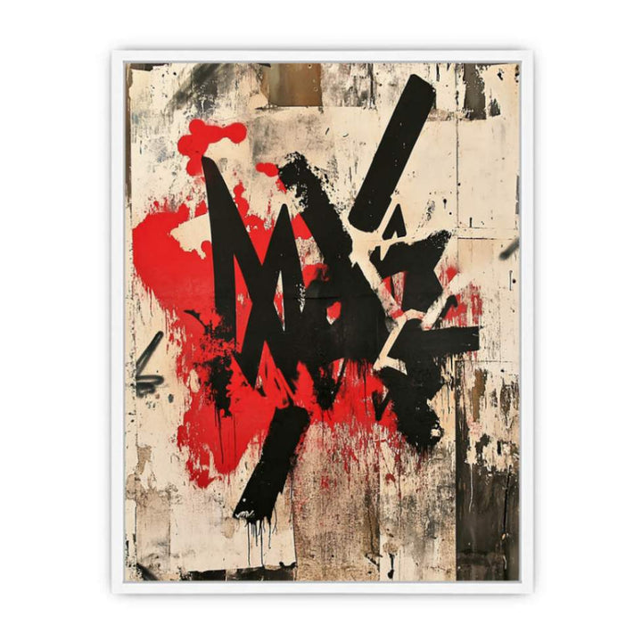 Rebellious Graffiti Framed Print