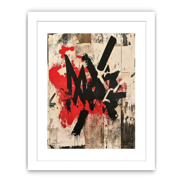 Rebellious Graffiti Streched canvas