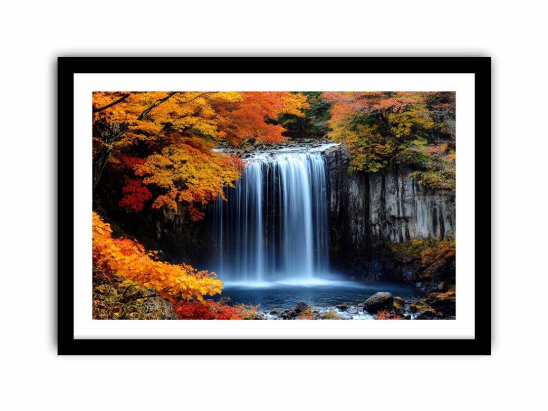 Vibrant Waterfall  Art Print