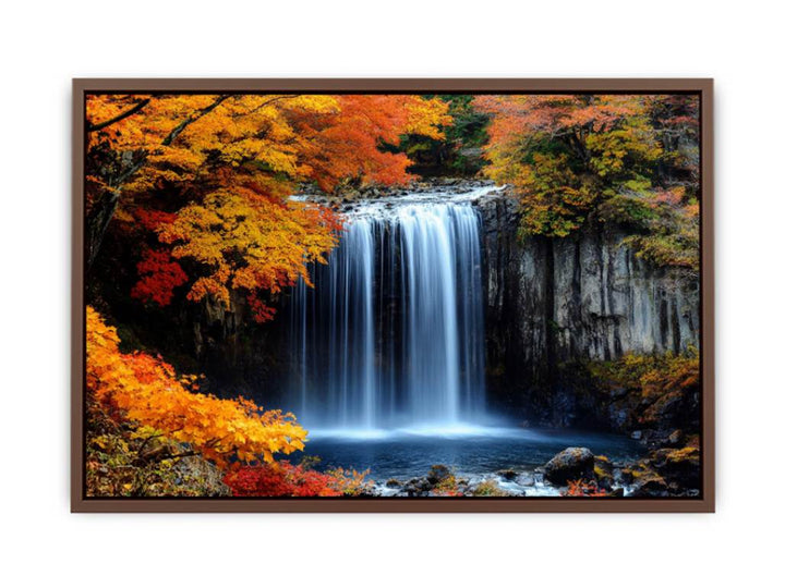 Vibrant Waterfall  Poster