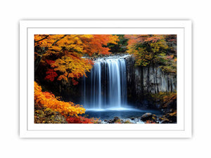 Vibrant Waterfall Streched canvas