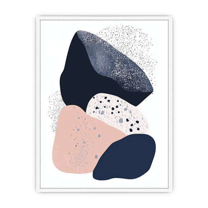 Pastel Stones Framed Print