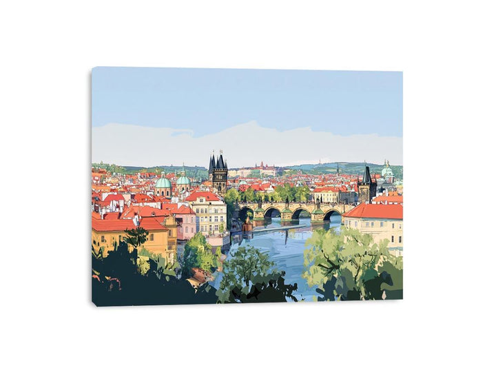Prague City Canvas Print