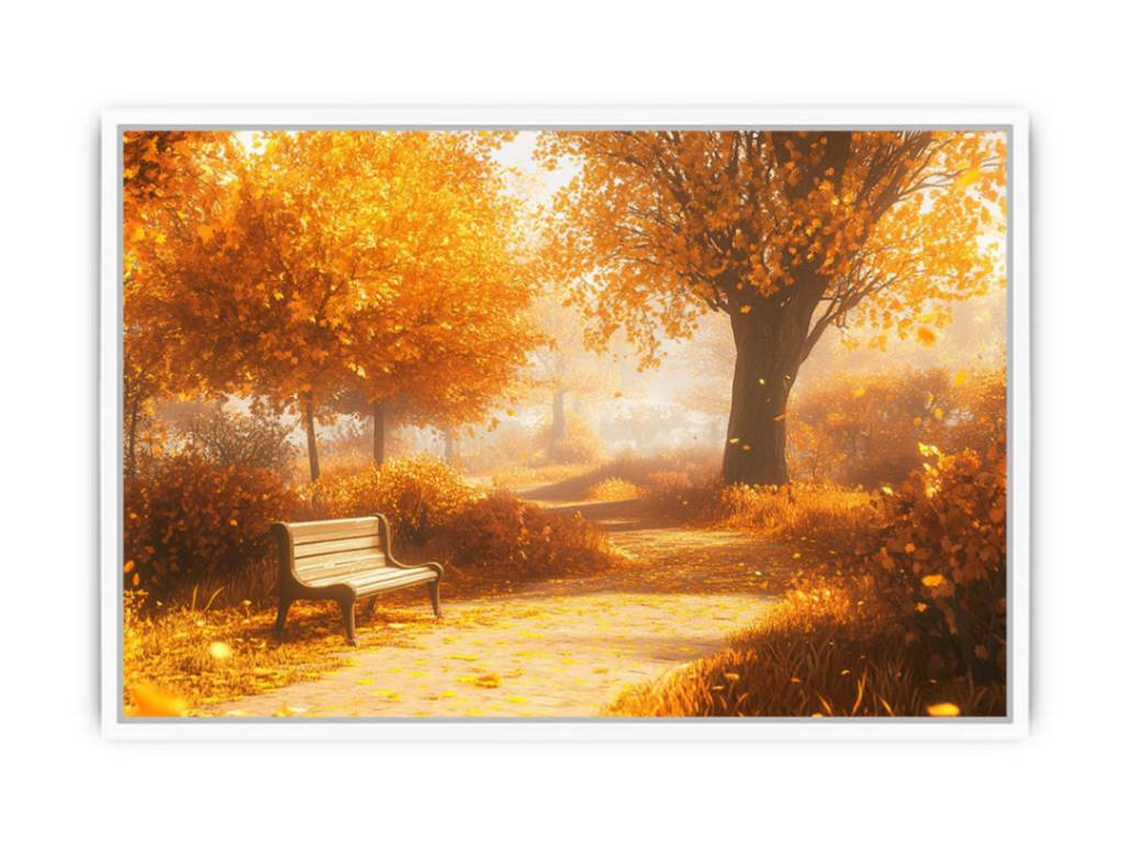 Amber Horizons Framed Print