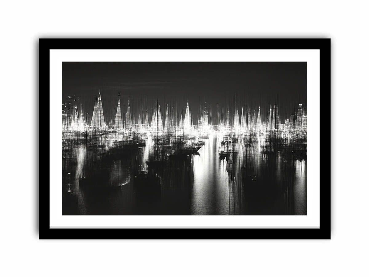 Sailboats Serenity  Art Print
