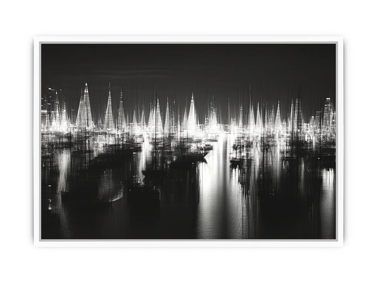 Sailboats Serenity Framed Print