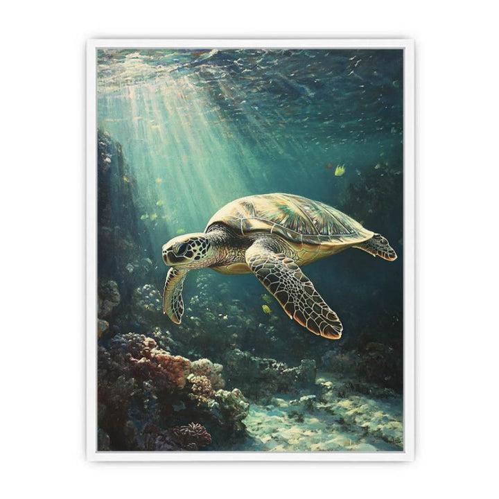 Beneath The Waves Framed Print