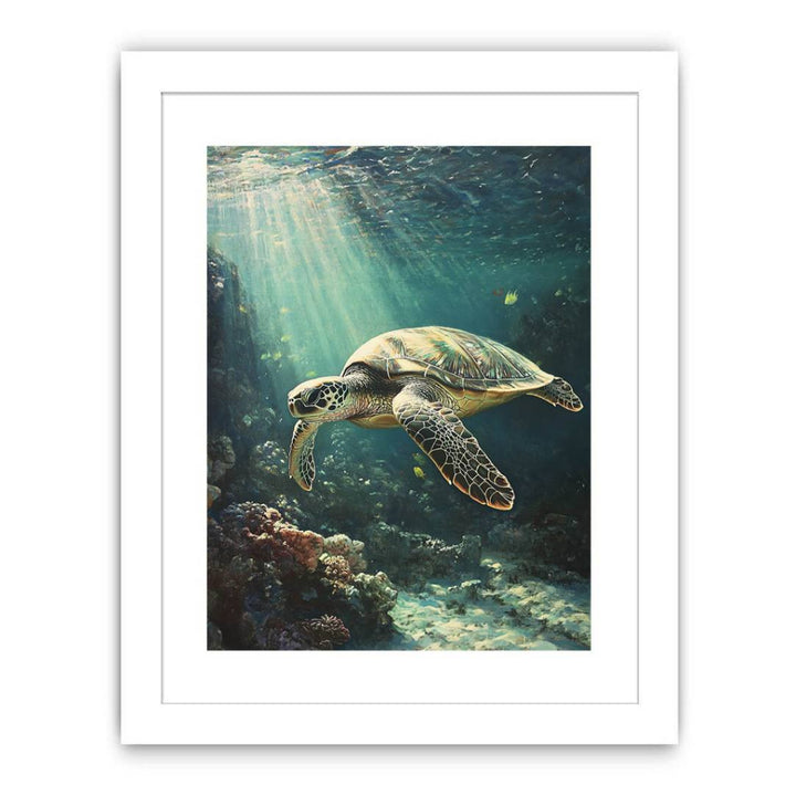 Beneath The Waves Streched canvas