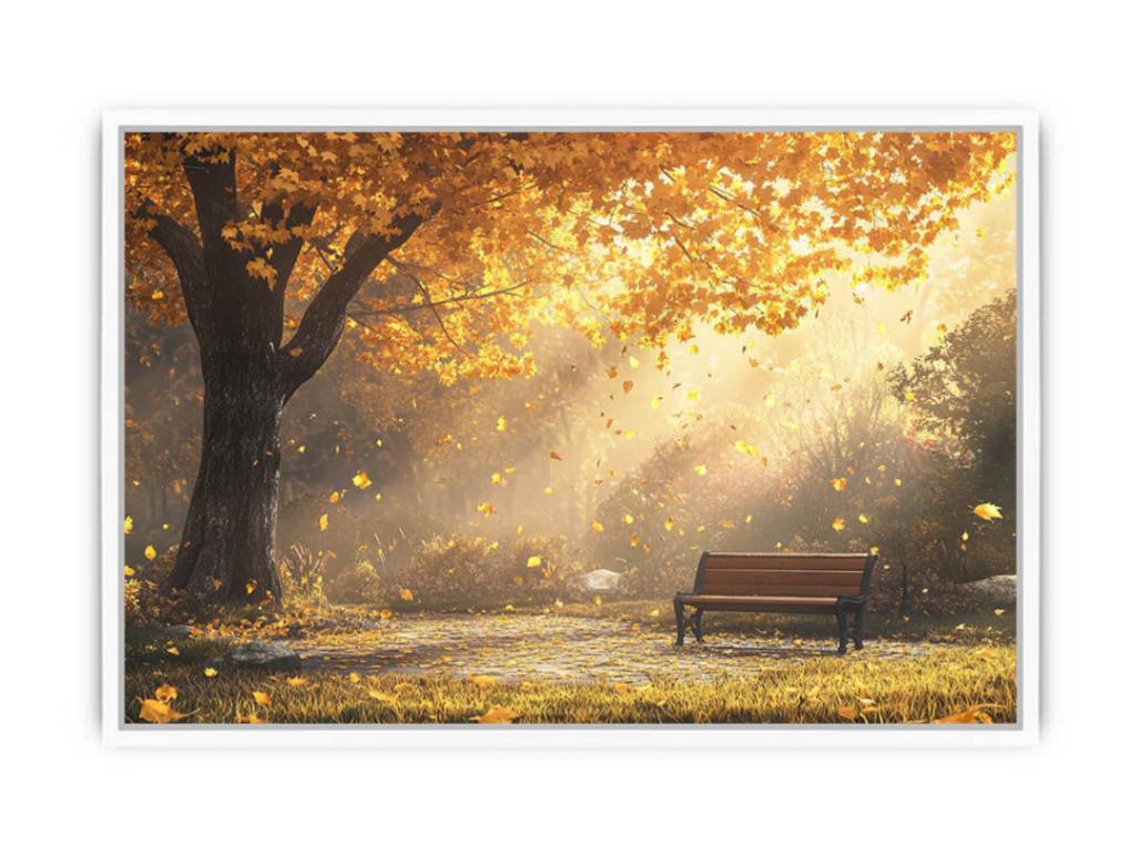 Fall's Radiance Framed Print