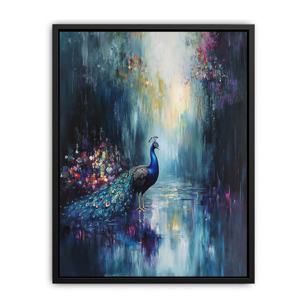 Peacock In Rain  Painting