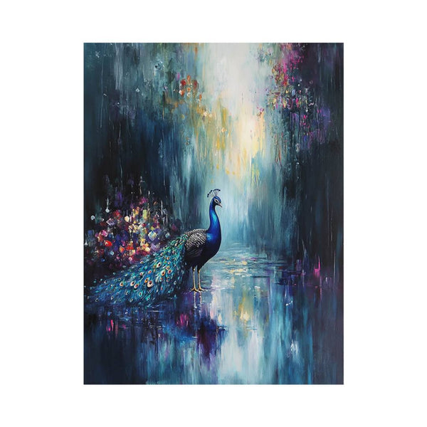 Peacock In Rain