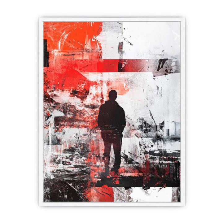 Man Modern Graffiti Framed Print