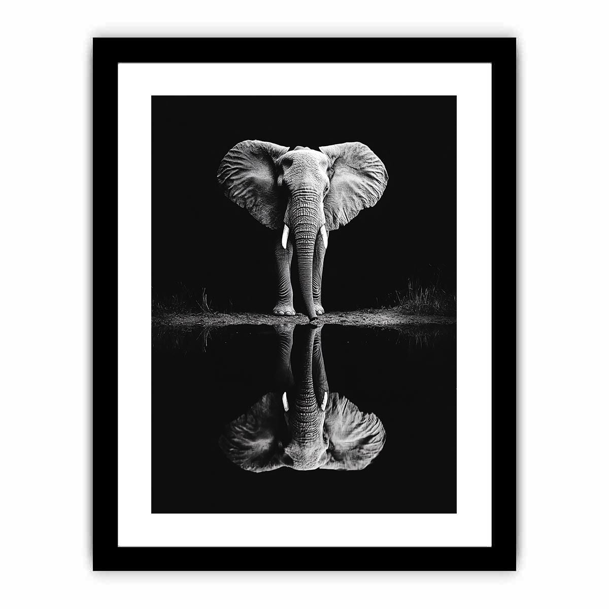Elephant’s Reflection  Art Print