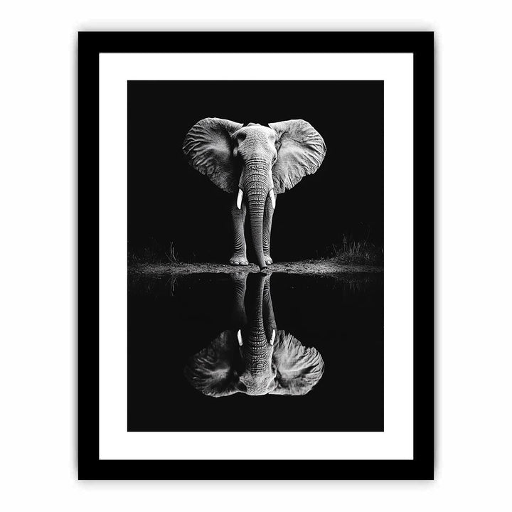 Elephant’s Reflection  Art Print