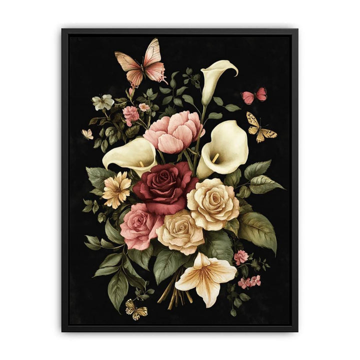 Butterfly Flowers  Painting