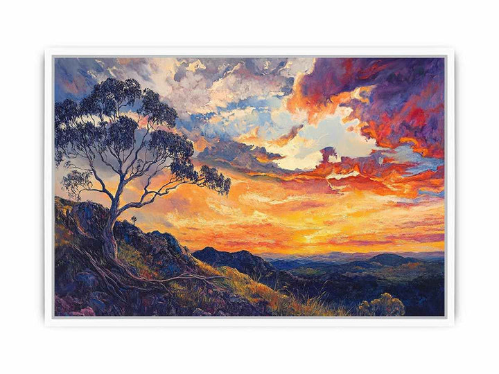 Mount Larcom Framed Print