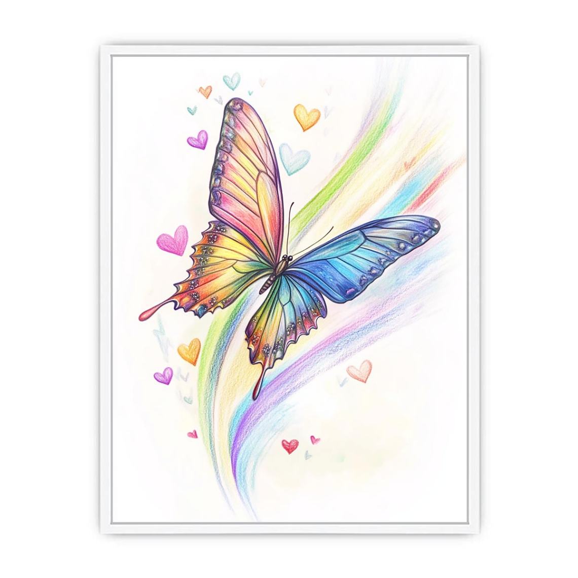 Ephemeral Flight Framed Print