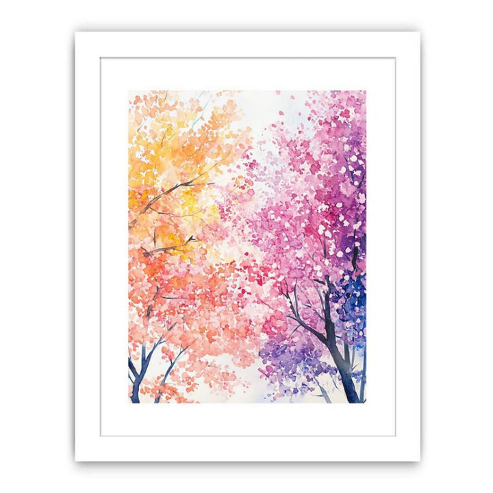 Pink Purple Cherry Streched canvas