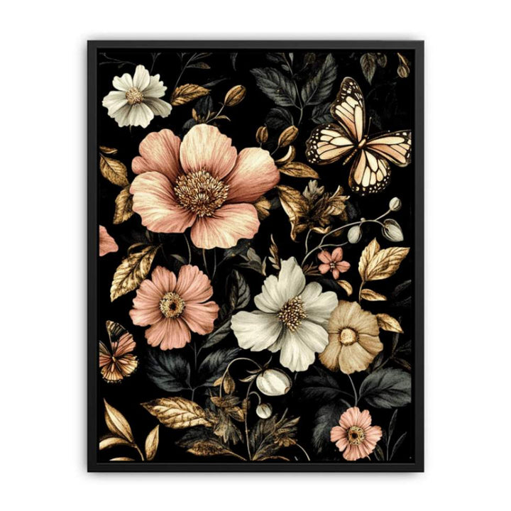 Floral Butterfly  Painting