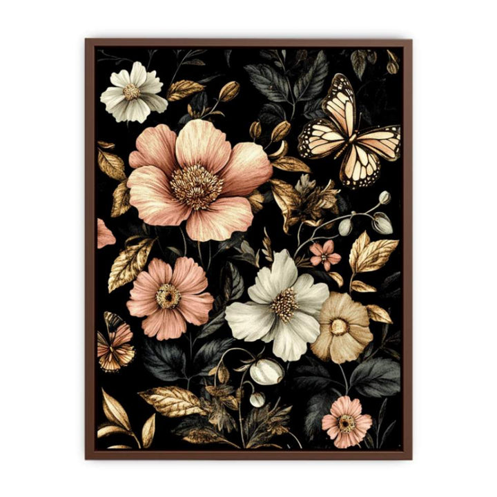 Floral Butterfly  Poster