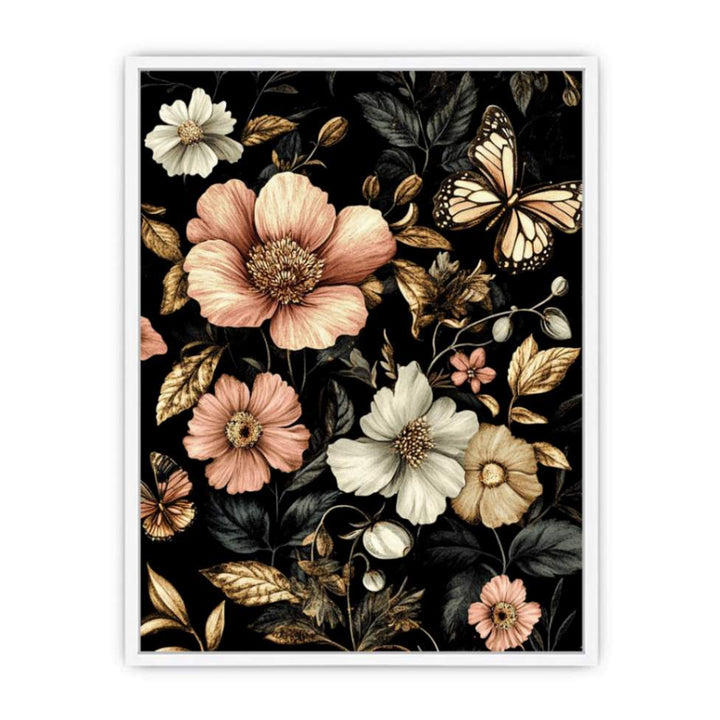Floral Butterfly Framed Print