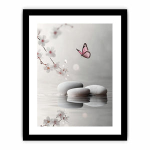 White Pebbles  Art Print