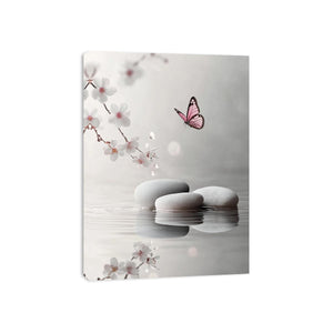 White Pebbles Canvas Print