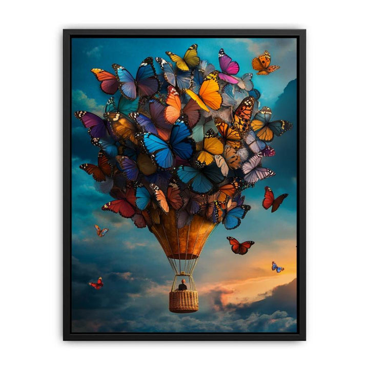 Floating With Butterflies  Painting