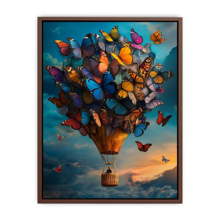 Floating With Butterflies  Poster