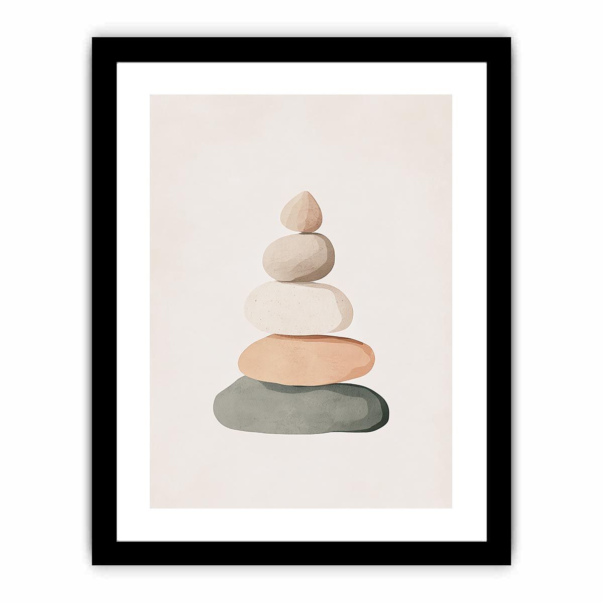 Boho Stones  Art Print