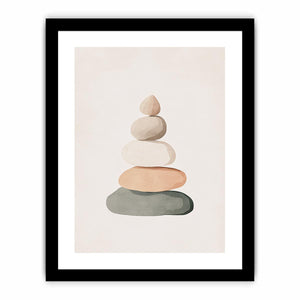 Boho Stones  Art Print